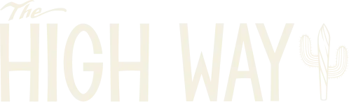 The High Way Club Dispensary Logo White