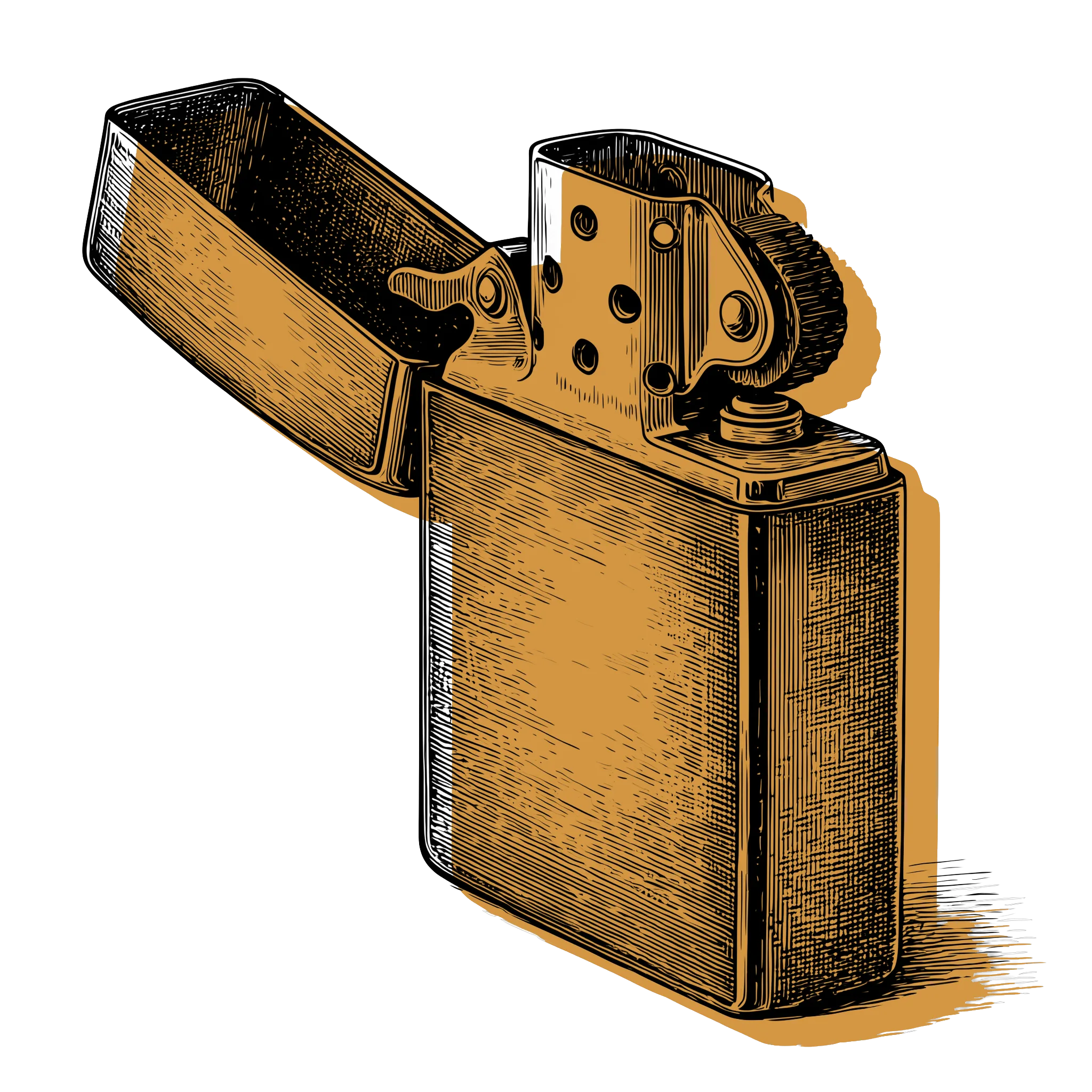 Old School Open Top Flick Lighter